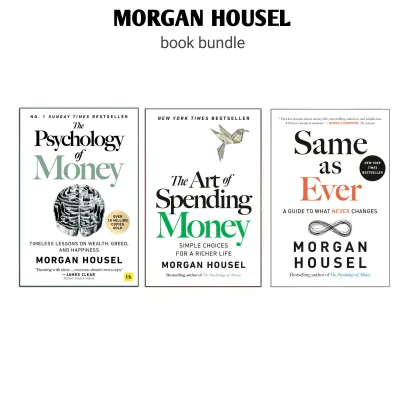 Morgan Housel book bundle The Psychology of Money The Art of Spending Money and Same as Ever. Paperback