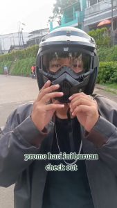 Kaca Helm Sporty Pelindung Wajah Fullface Siap Berkendara Seharian Lindungi Wajah Anda