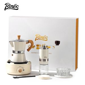 BINCOO Mocha Pot Set Gift Box Coffee Pot Household Electric Stove Set Italian Concentrate Extraction Coffee Pot