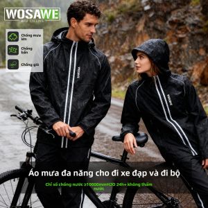 WOSAWE | Waterproof Cycling Two-Piece Raincoat