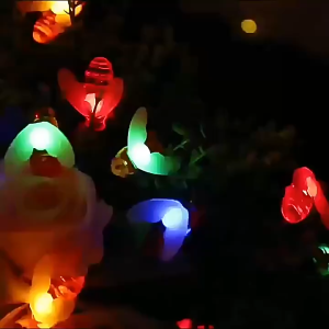 Led Little Bee Lamp Solar Decoration Lights Christmas Light Outdoor Waterproof Decoration Light String Lights Decorate Holiday Lights