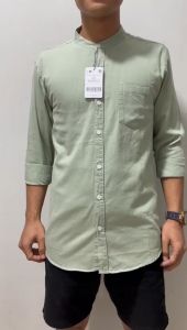 Kemeja ZARA Pria Kerah Shanghai Kemeja Import Kemeja Formal