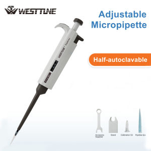 WESTTUNE Laboratory Pipette Adjustable Single Channel Digital Micropipette High-Accurate Variable Volume Pipette Lab Equipment
