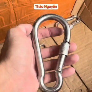 Móc ren vặn an toàn inox 304 - Móc khóa an toàn móc chịu lực M4 M5 M6 M8 M10 M12