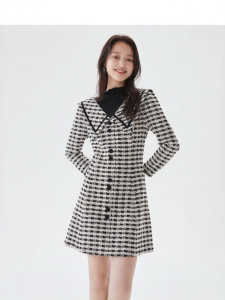 Vero Moda | Đầm Đa Năng Kiểu Plaid Giả Hai Mảnh Dây Nịt Eo