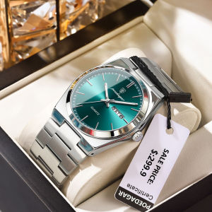 POEDAGAR Luxury Mens Watches Waterproof Luminous Date Week Men Watch Stainless Steel Casual Fashion Quartz Man Wristwatch Reloj