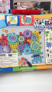 Mainan Anak 160PCS CREATIVE WORKSHOP STORAGE BOX 882-124 Mainan Kreatif Block Bengkel Alat Tukang Montessori Anak Mainan Anak Perempuan - Mainan Anak Laki Laki