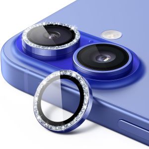 Silver Glitter Camera Lens Protector Cover For IPhone 16 15 14 Pro Max Plus  For IPhone 17 Pro Max Air Protection Accessories