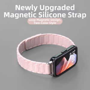 Uhada | Autumn New Style Litchi Texture Magnetic Adsorption Smart Sport Casual Watch Strap