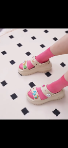 Sendal Cross Classic Mega Crush Slide Wedges WomenClog Classics Slide Hak Karet Suster