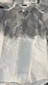 Áo sơ mi nam nữ tay ngắn Loang   chất vải đũi cao cấp chuẩn phom trẻ trung năng động giá rẻ HVSTORE