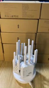 Kích sóng Wifi 4 râu kiểu mới 2024 tốc độ truyền sóng tối đa 300Mbps - Thu sóng wifi băng tần 2.4Ghz 1 cổng LAN và 1 cổng WAN kết nối tối đa 10 thiết bị phát ra wifi mới độc lập có băng tầng 2.4Ghz Wifi 6(802.11ax) Wifi 6(802.11ac)
