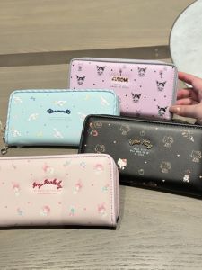 Japan Clow M Melody Young Adult Student Wallet Long Wallet Multi-Functional Large Capacity Cosmetics Bag