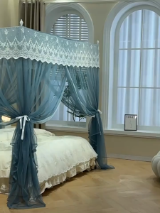 Màn chống muỗi  KHÔNG KHUNG màn tuyn 3 cửa nhiều màu lựa chọn