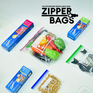 Multipurpose Plastic Resealable Zipper Bag Seal Refrigerator Food Fresh Keeping Sandwich Snack Storage Pack