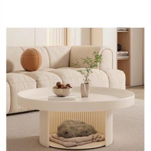 Pet-friendly Designer Small Circular Side Table