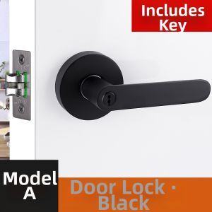 Luxurious Spherical Door Handle Lock For Wooden Single Tongue