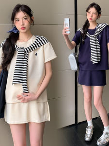 Bộ Đồ Bầu Thời Trang Mùa Hè Phong Cách Hàn Quốc Đơn Giản