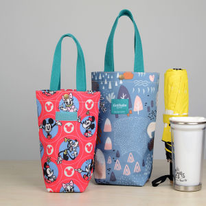 ถุงใส่หม้อตูนแบบพกพาถุงใส่แก้วน้ำกันน้ำน่ารัก ถุงใส่แก้วน้ำแบบหิ้วสำหรับใส่ร่มถุงผ้าเล็ก ใส่กาน้ำสำหรับเด็กอนุบาล