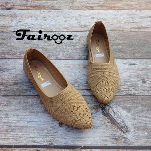 Fairooz - Sepatu Wanita Flat Shoes Rajut Import NEW MOTIF RJ10