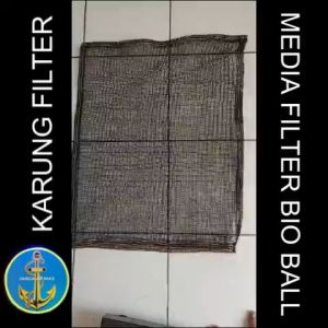 Karung filter waring untuk karang jahe bio ball menggunakan waring anti geser siap pakai ukuran 70cmx50cm