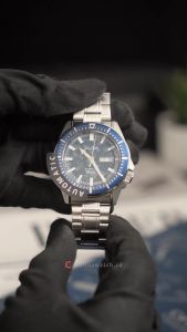 Jam Tangan Pria Alba Mechanical AL4715X1 Automatic Blue Dial Silver Stainless Steel Strap