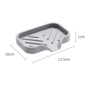 Drainable Silicone Soap Dish Sponge Holder Bathroom Sink Dishwashing Basin Storage Rack No Drilling Required Household Organizer