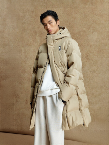 Jack Jones | NBA Collaboration Hooded Mid-Length Mens Down Jacket