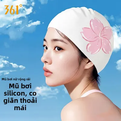 361° | Mũ bơi dành riêng cho tóc dài bằng silicone thoải mái không siết chặt