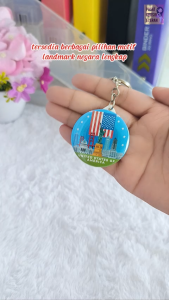 Gantungan Kunci Cermin Seri Landmark Souvenir Oleh Oleh Berbagai Negara Gantungan Kunci Pin Landmark Oleh Oleh Negara