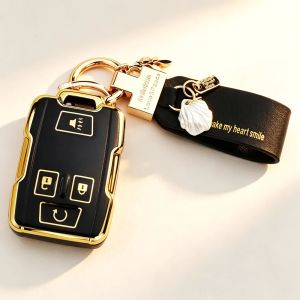 4 Button TPU Remote Key Case for Chevrolet Tahoe Suburban Sierra Silverado Smart Key Shell Housing for GMC Yukon XL Terrain