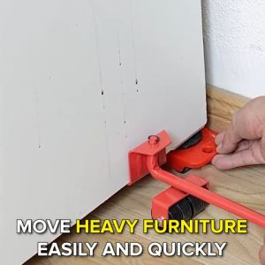 PORMA 5Pcs Furniture Moving Tools Furniture Lifter Heavy Appliance Mover Easy to Slider Transport Lifting Heavy Duty Tool Set