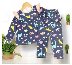 9-24kg Bộ thun babydoll tay dài quần dài thu đông cho bé gái Thun borip đẹp chất vải mềm co giãn tốt 941-891