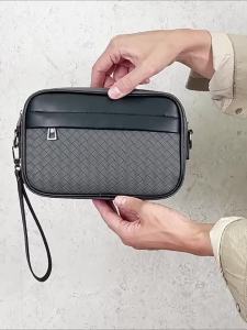 LUYIGUIZU | Mens Fashionable Casual Plaid Crossbody Bag