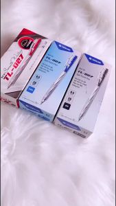 [ Combo 20 Bút bi ] Thiên Long TL-027 mực xanh/đỏ/đen ngòi 0.5mm dạng bấm cò nét đều dành cho học sinh văn phòng