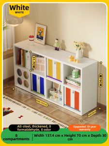 Free Combination Colored Metal Storage Shelf Bookcase with Doors and Drawers