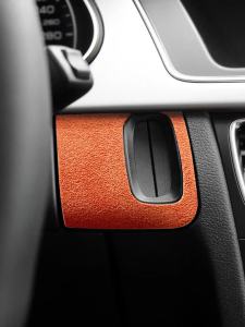 ALCANTARA | Miếng Dán Trang Trí Lỗ Khóa Bảng Điều Khiển Trung Tâm Alcantara Cho Audi A4 B8 A5 2009-2016 Chất Liệu Da Lộn Phụ Kiện Trang Trí Nội Thất Ô Tô