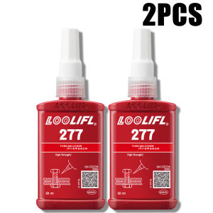 LOOLIFL | Loolifl 277 Thread Locker High Strength Red Anaerobic Adhesive Permanent Anti Vibration Screw Lock Glue Heavy Duty Bolt Sealant