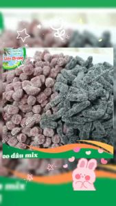 1KG_KẸO DÂU MIX VỊ/KẸO DẺO MÈM/THƠM NGON