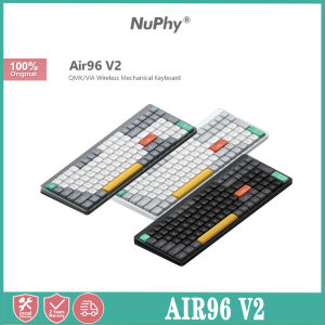 คุณสมบัติของ Nuphy Air96 V2 Bluetooth 2.4G Wireless 96% คุณสมบัติของ Gateron/Daisy Switch Compatible ด้วย Windows และ Mac - คุณสมบัติของ Low Profile
