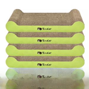 โพสต์ลับเล็บแมวขนาดใหญ่เย็นกระดาษแข็งลูกฟูกที่ทนทานสําหรับแมวเฟอร์นิเจอร์สัตว์เลี้ยงพื้นผิวลงจอดนุ่ม