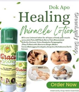 DOK APO MIRACLE Healing Lotion/Herbal Oil/Pampahid sa Masakit na Katawan/ Massage Oil/Healing Products/ GreenLeafy Herbs