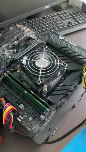 Quạt Làm Mát Không Khí CPU 4PIN PWM Im Lặng Dành Cho Intel 775 1150/1151/1155/1156/1200/1366/1700 Quạt Làm Mát Dạng Tháp Với 7 Cánh Quạt