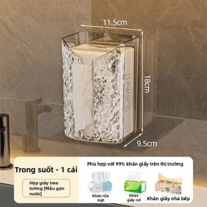 Kaman | Hộp Đựng Khăn Treo Tường 2-trong-1 Có Khoảng Lưu Trữ