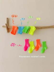 Dopamine Children's Cotton Socks: Colorful & Comfortable Summer Footwear