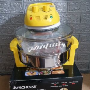 Lò nướng thủy tinh APECHOME APH-618 Dung tích 17 lít công suất 1300W nấu nướng rả đông nhanh