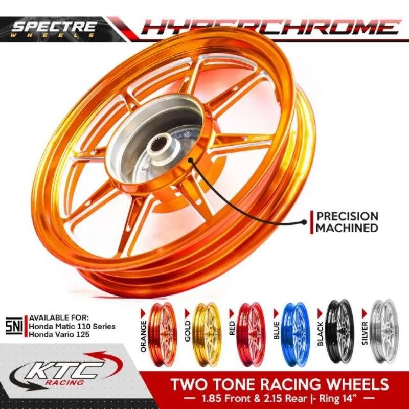 VELG KTC RACING HYPER CHROME BEAT VARIO 110 SCOOPY VARIO 125 VARIO