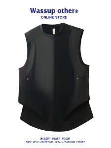 Punk Rivet Loose Fit Mens Vest