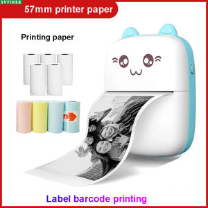 Portable Mini Printer Printing Paper 57mm Wide Sticker Paper Label Papers Supermarket takeaway receipt papers