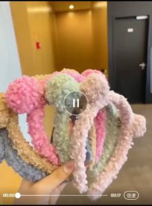 BANDO BANDANA BULU MOTIF PITA BUNGA / BANDO POMPOM / BANDO KARAKTER / BANDO KOREA / KOREA HEADBAND